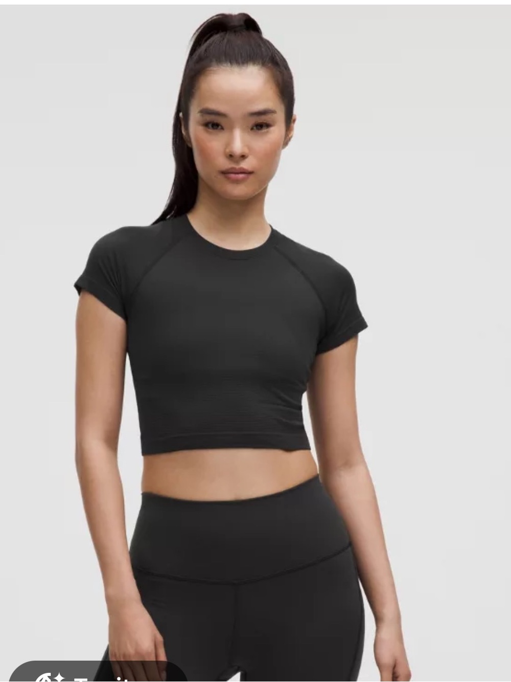 Lululemon Swiftly Tech Cropped Short-Sleeve Shirt 2.0